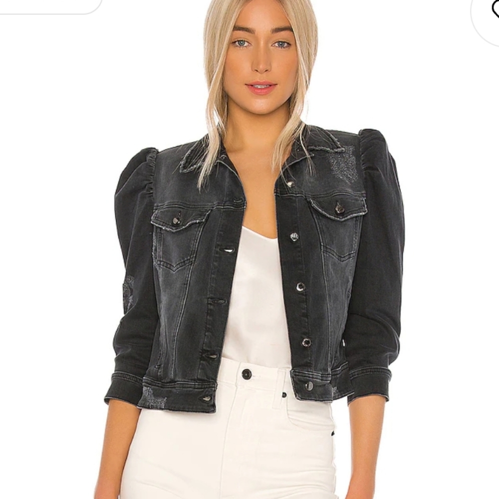 Retrofete Ada Denim Jacket Distressed Grey